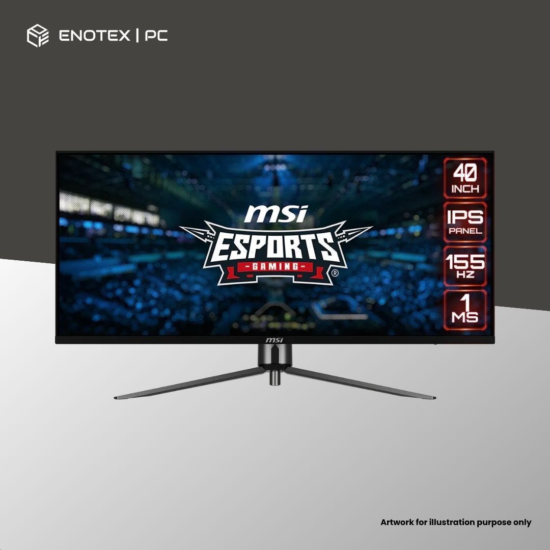 MSI MAG 401QR 40" UWQHD 2K 155HZ 1MS IPS GAMING MONITOR (3YR)