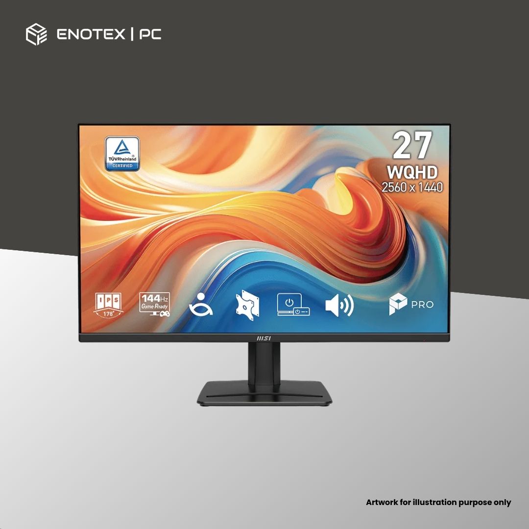MSI PRO MP275Q E14 27" WQHD/2K 144HZ 1MS IPS PRO MONITOR (3YR)
