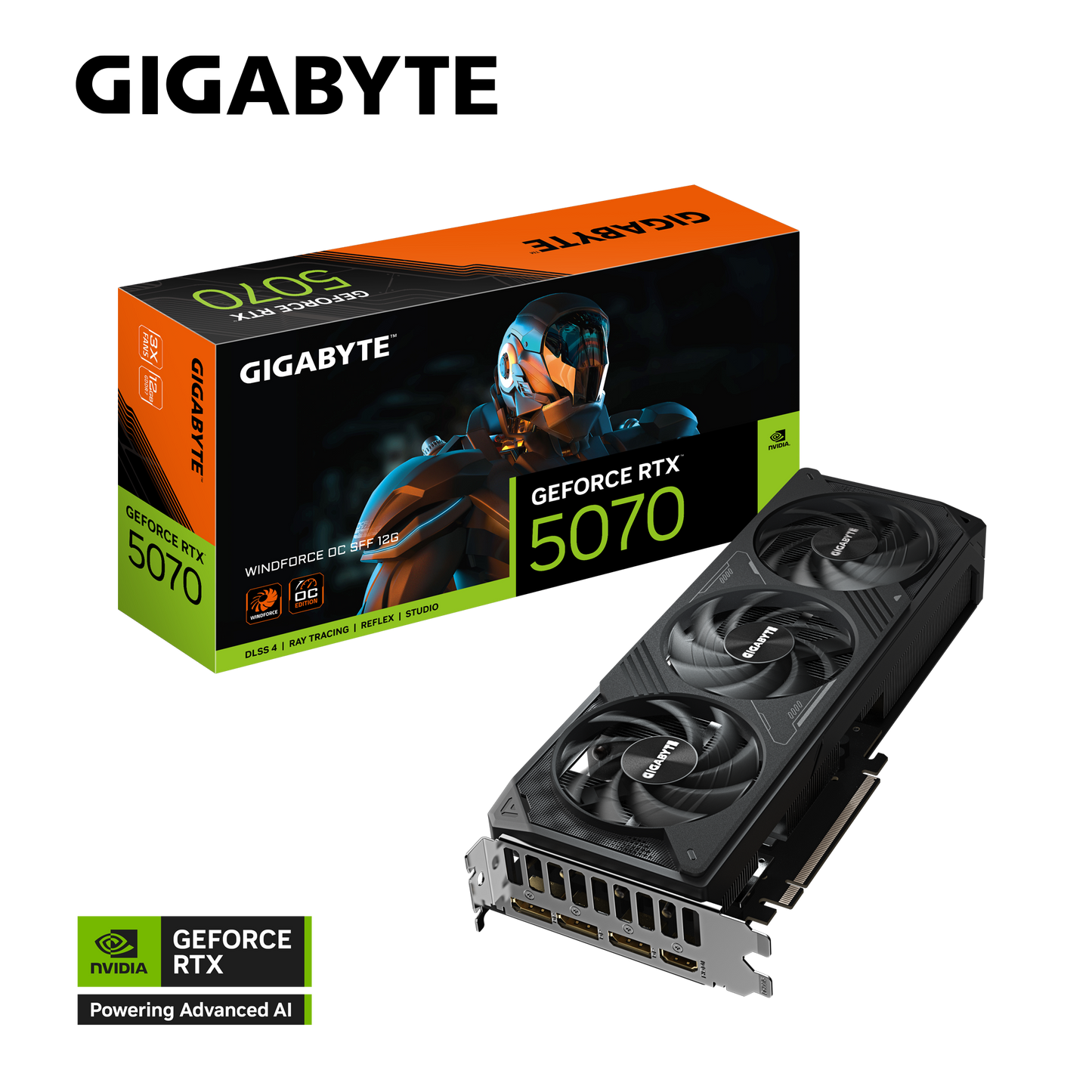 GIGABYTE WINDFORCE GEFORCE RTX5070 OC 12GB GDDR7