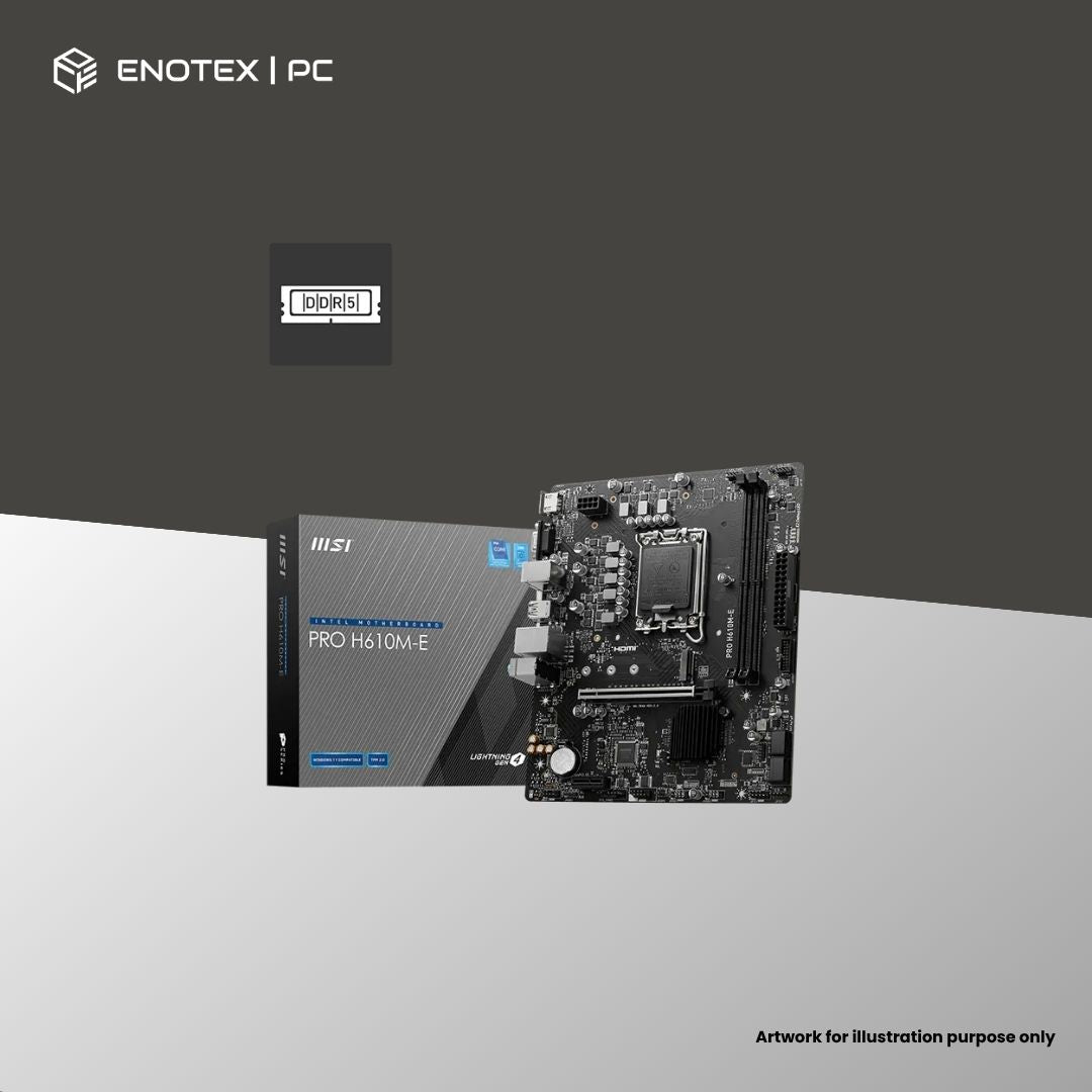 MSI PRO H610M-E LGA1700 MATX DDR5 (3YR)