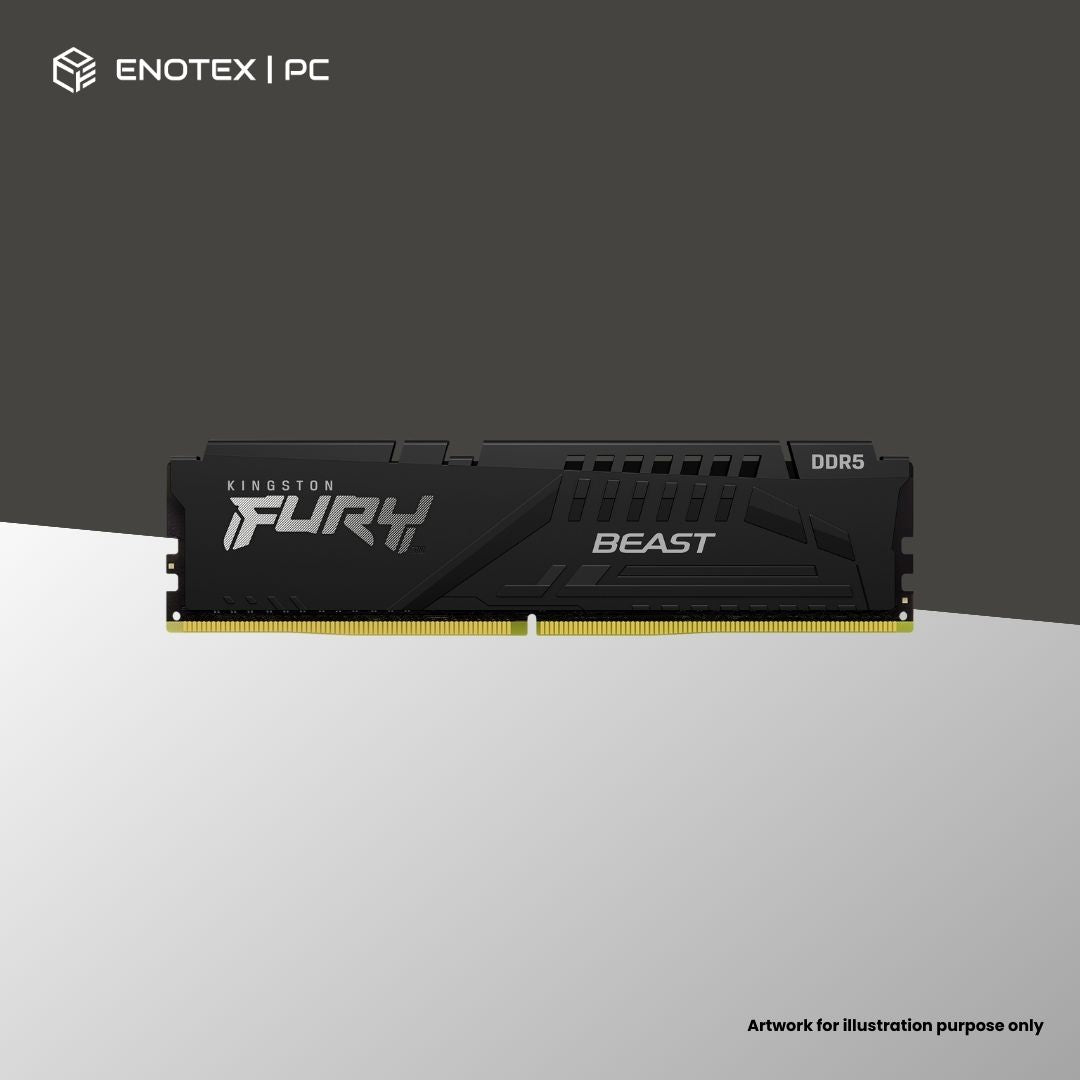 KINGSTON FURY BEAST 16GB 6000MHZ DDR5 CL36 XMP/EXPO - BLACK (LIFETIME LIMITED WARRANTY)