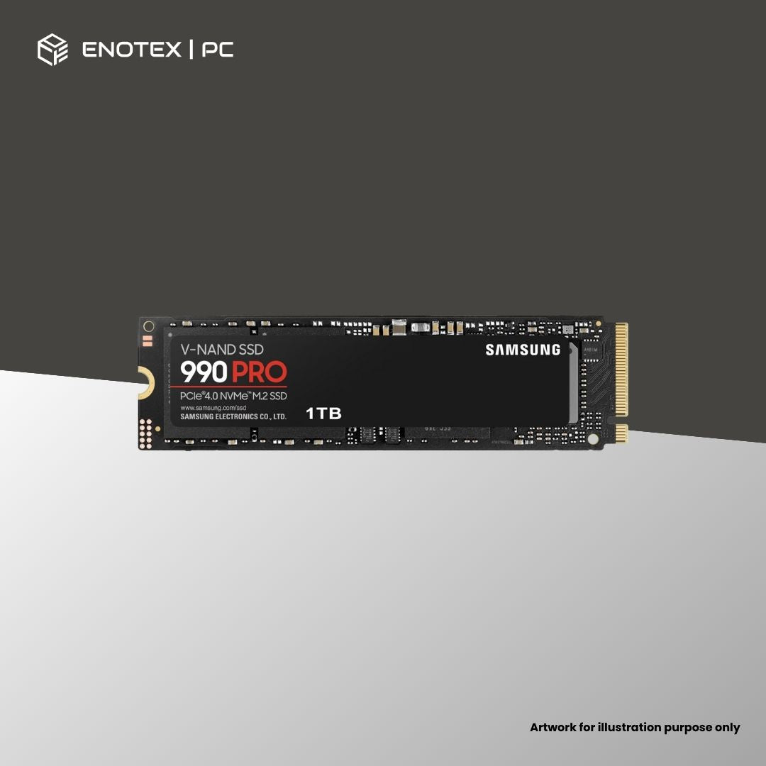 SAMSUNG 990 PRO 1TB GEN4 NVME M.2 SSD (5YR)