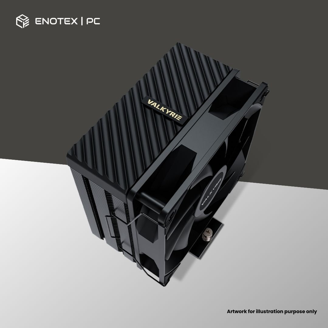 VALKYRIE AQ125 120MM AIR COOLER - BLACK (3YR)