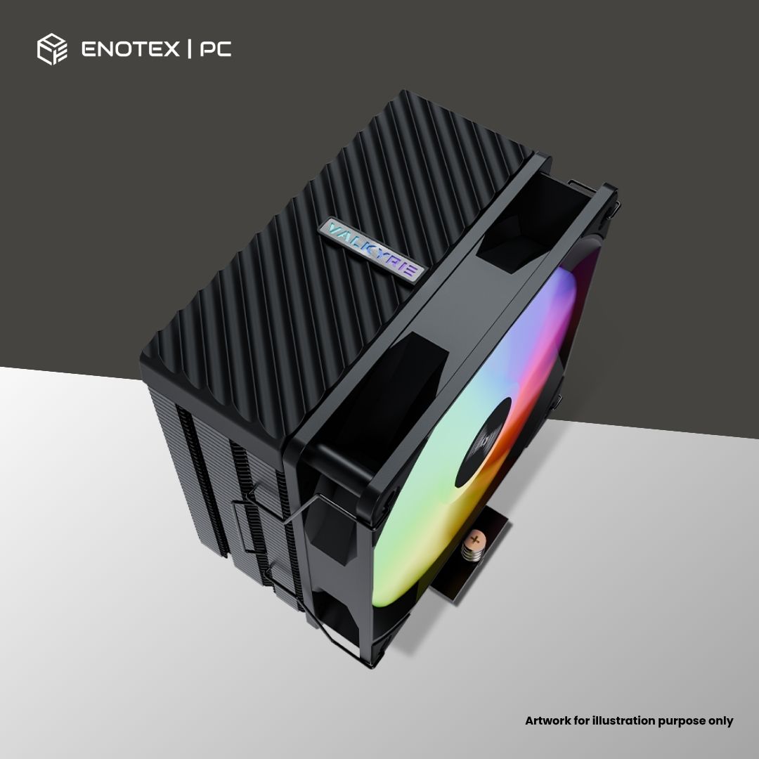 VALKYRIE AQ125 ARGB 120MM AIR COOLER - BLACK (3YR)