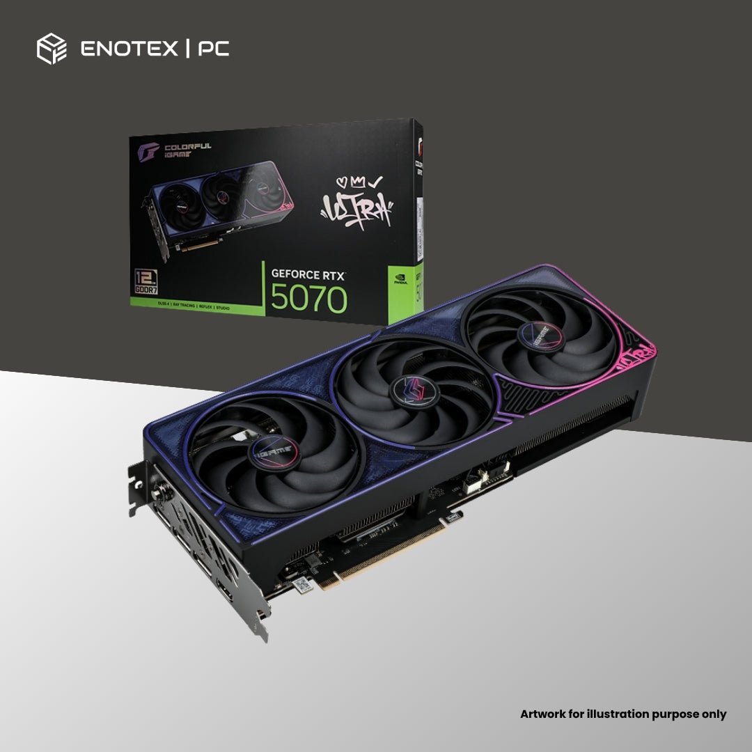 COLORFUL IGAME GEFORCE RTX 5070 ULTRA TRIFAN 12GB GDDR7 (3+1YR)