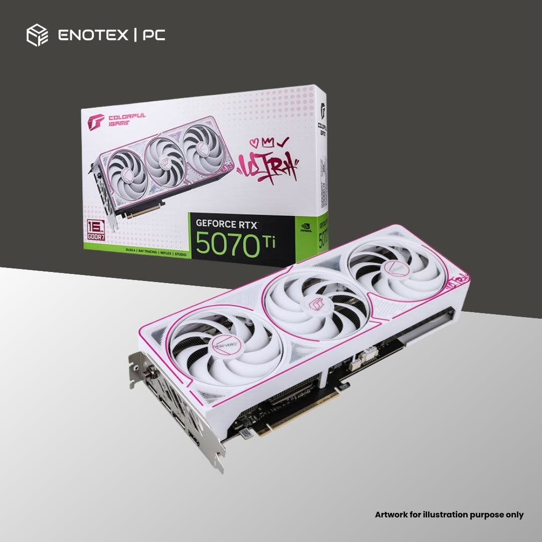 COLORFUL IGAME GEFORCE RTX 5070 TI ULTRA W TRIFAN OC SFF 16GB GDDR7 (3+1YR)