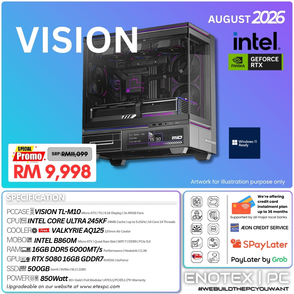 VISION - Intel Core Ultra 5 245KF | NVIDIA GeForce RTX 5080 16GB GDDR7