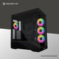 LIAN LI VECTOR V100R TG E-ATX WITH 4 ARGB FAN - BLACK