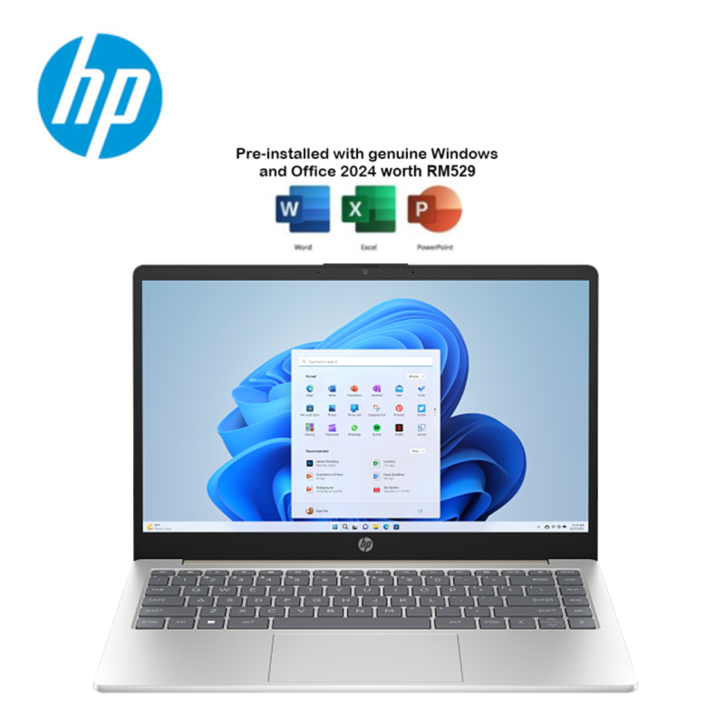 HP 14" FHD N100 512GB+8GB LAPTOP WARM GOLD (ep0298TU)