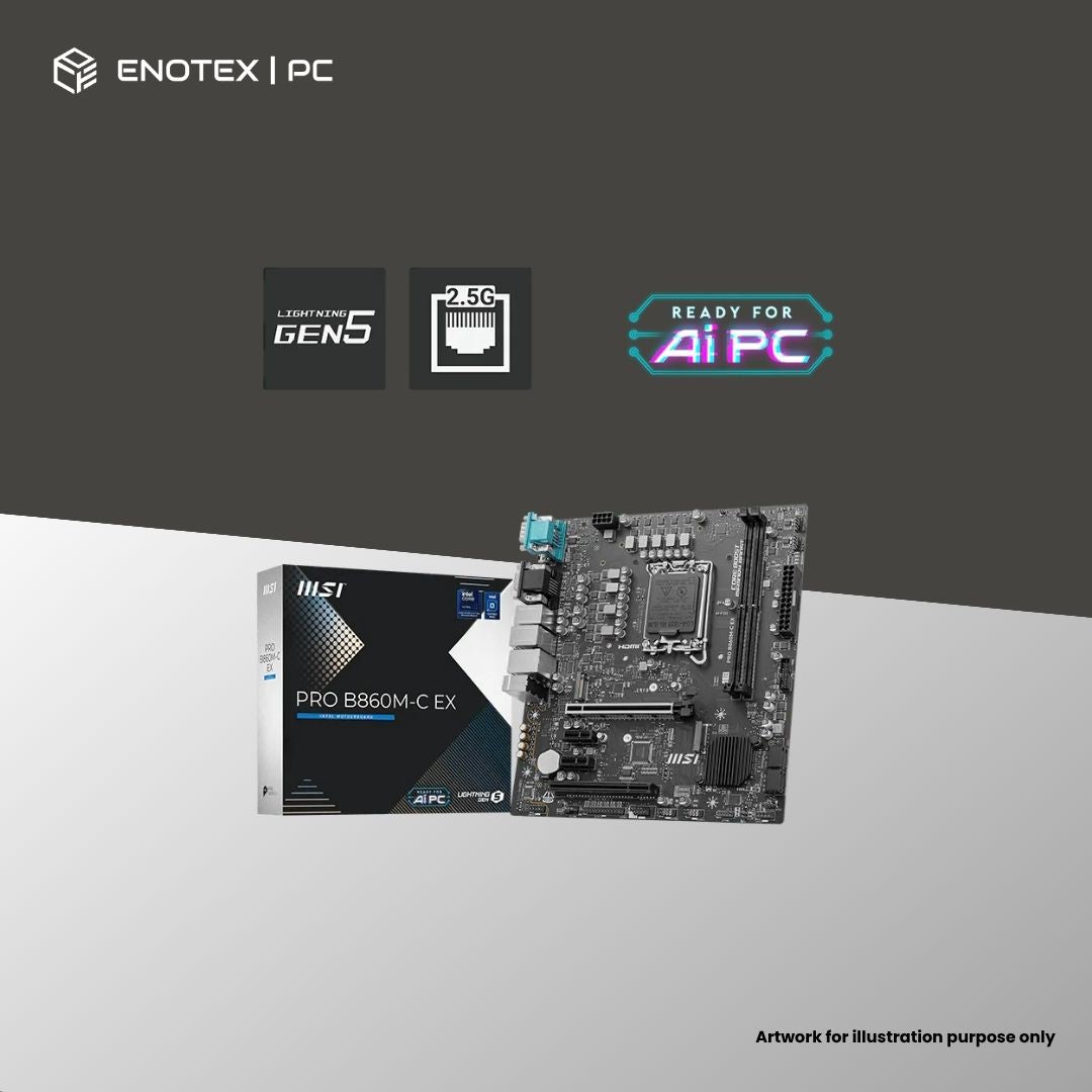 MSI PRO B860M-C EX LGA1851 MATX DDR5 (3YR)