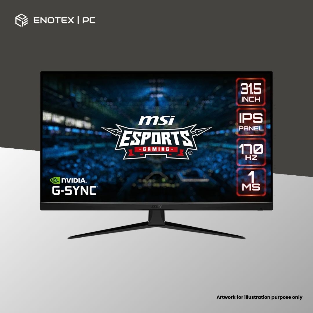 MSI G321Q 31.5" WQHD/2K 170HZ 1MS IPS GAMING MONITOR (3YR)