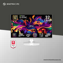 MSI MPG 321URX 31.5" UHD 240HZ 0.03MS QD-QLED GAMING MONITOR (3YR）- WHITE