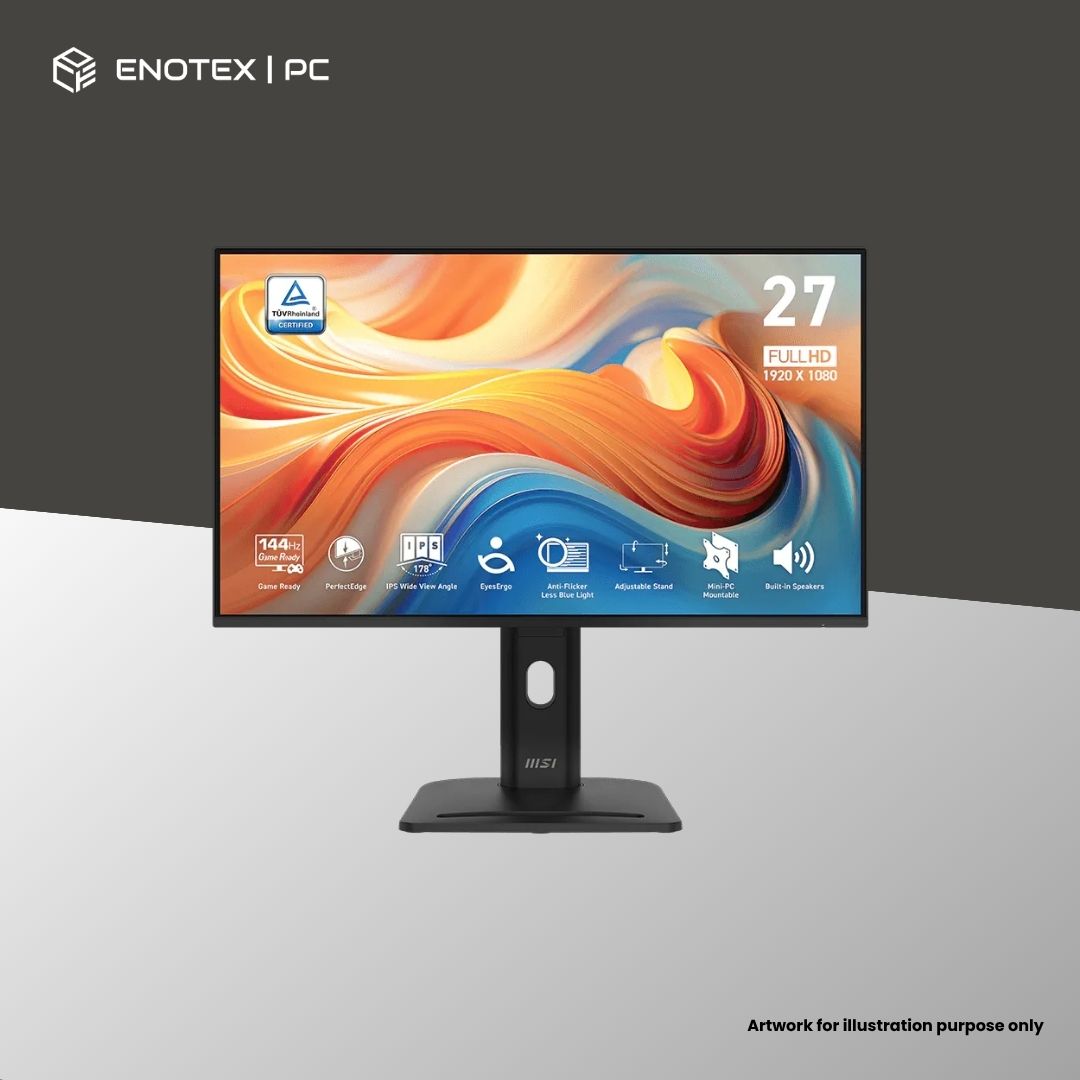 MSI PRO MP275PG E14 E2 27" FHD/1080P 144HZ 1MS IPS PRO MONITOR (3YR)