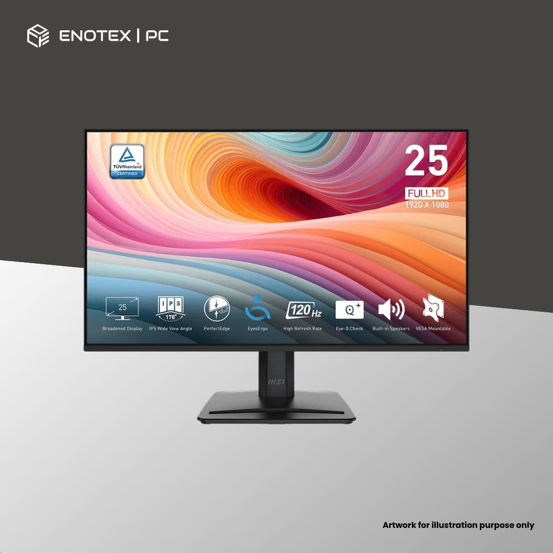 MSI PRO MP271 E2 24.5" FHD/1080P 120HZ 1MS IPS PRO MONITOR (3YR)