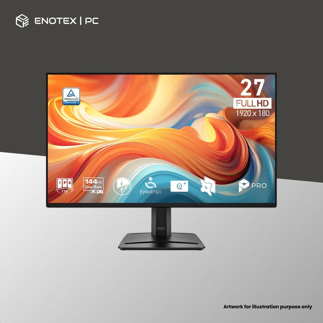 MSI PRO MP275 E14L E2 27" FHD/1080P 144HZ 1MS IPS PRO MONITOR (3YR)