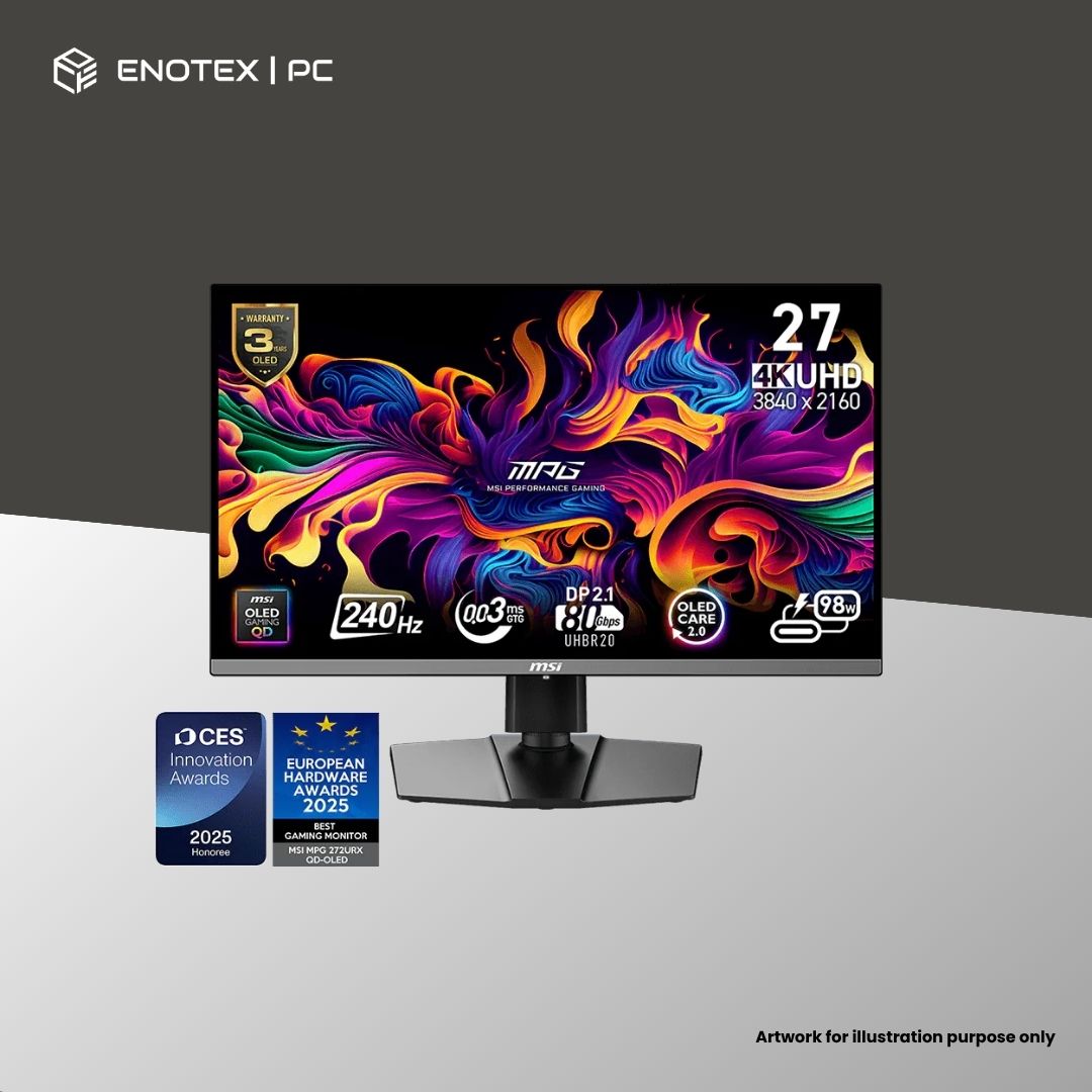 MSI MPG 272URX 26.5" UHD 240HZ 0.03MS QD-QLED GAMING MONITOR (3YR)