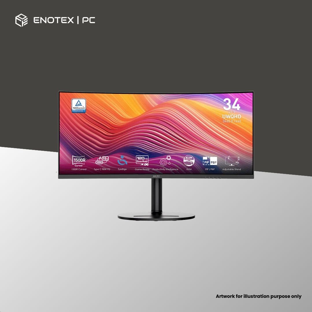 MSI MODERN MD342CQPW 34" UWQHD 120HZ 1MS VA PRO MONITOR (3YR)