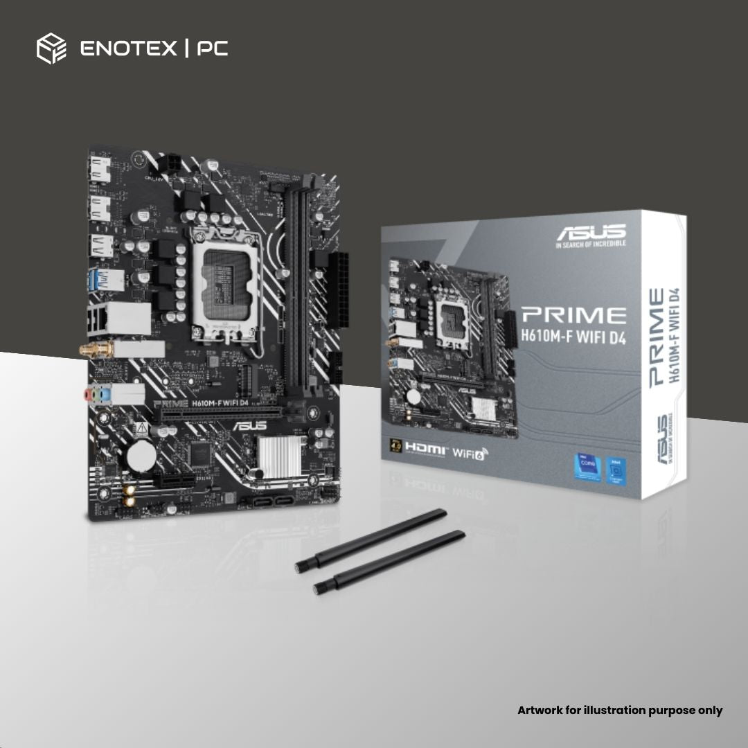 ASUS PRIME H610M-F WIFI D4 LGA1700 MATX DDR4 3YR
