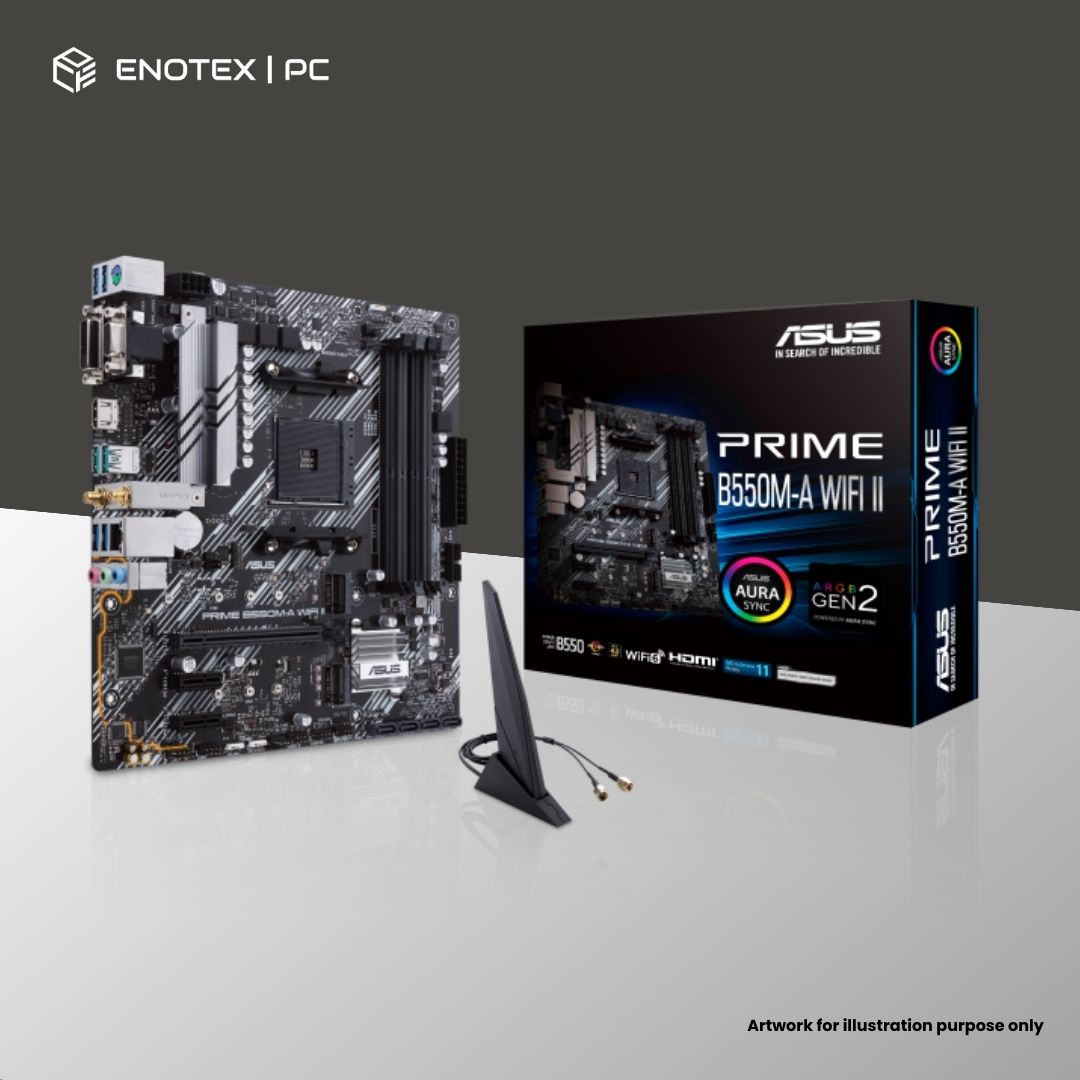 ASUS PRIME B550M-A WIFI II AM4 MATX DDR4 （3+1YR）