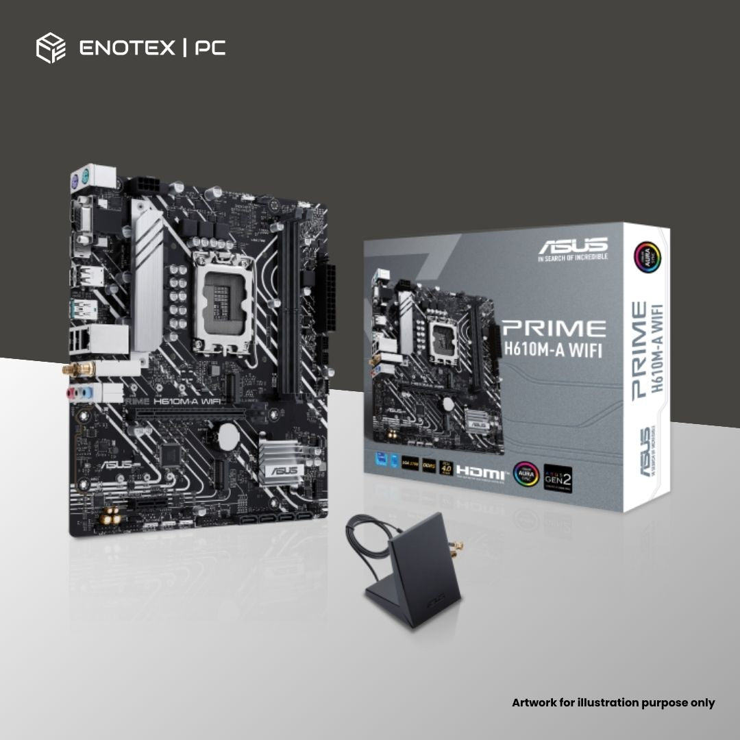 ASUS PRIME H610M-A WIFI LGA1700 MATX DDR5 3YR