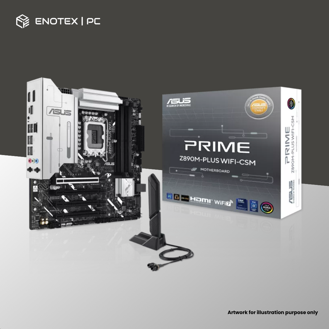 ASUS PRIME Z890M-PLUS WIFI-CSM LGA1851 MATX DDR5 3YR
