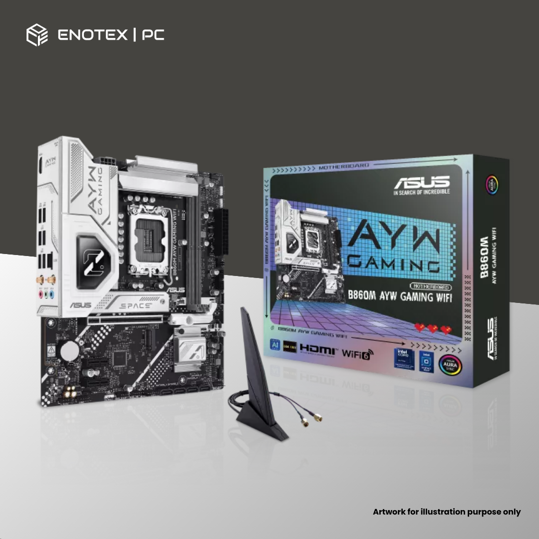 ASUS B860M AYW GAMING WIFI LGA1851 MATX DDR5 3+1YR