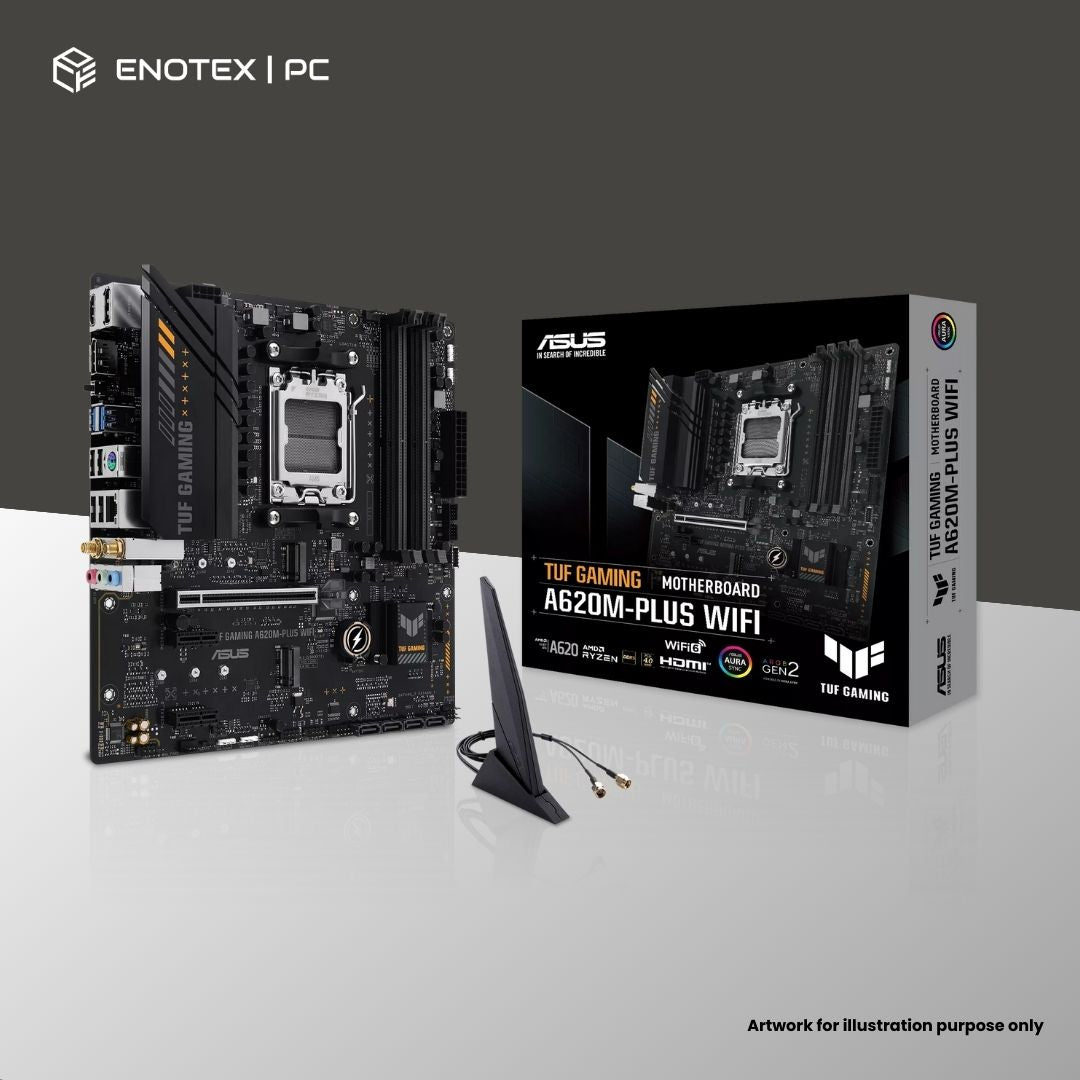 ASUS TUF GAMING A620M-PLUS WIFI AM5 MATX DDR5 3YR