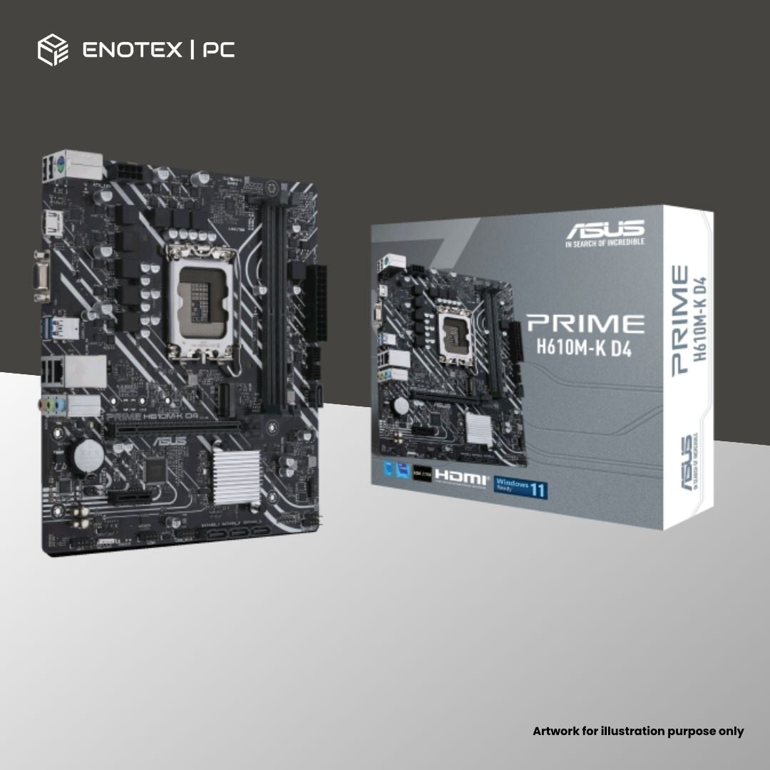 ASUS PRIME H610M-K LGA1700 MATX DDR5 3YR
