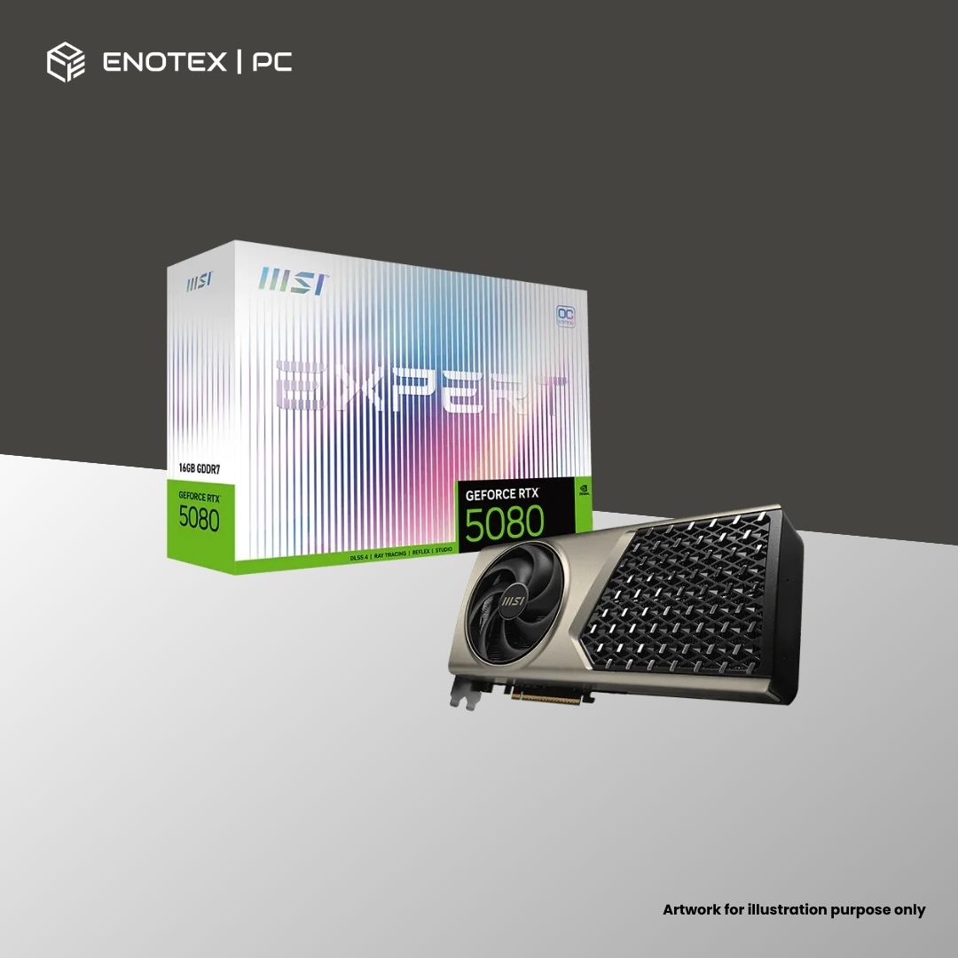 MSI GEFORCE RTX 5080 EXPERT OC 16GB GDDR7 (3YR)