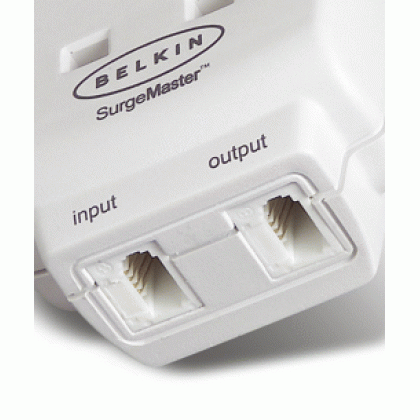 BELKIN MASTERCUBE 1 WAY SURGE PROTECTOR WITH TELEPHONE PROTECTION