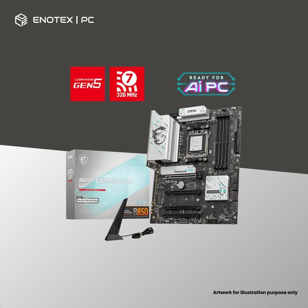 MSI B850 GAMING PLUS WIFI AM5 ATX DDR5 (3YR)