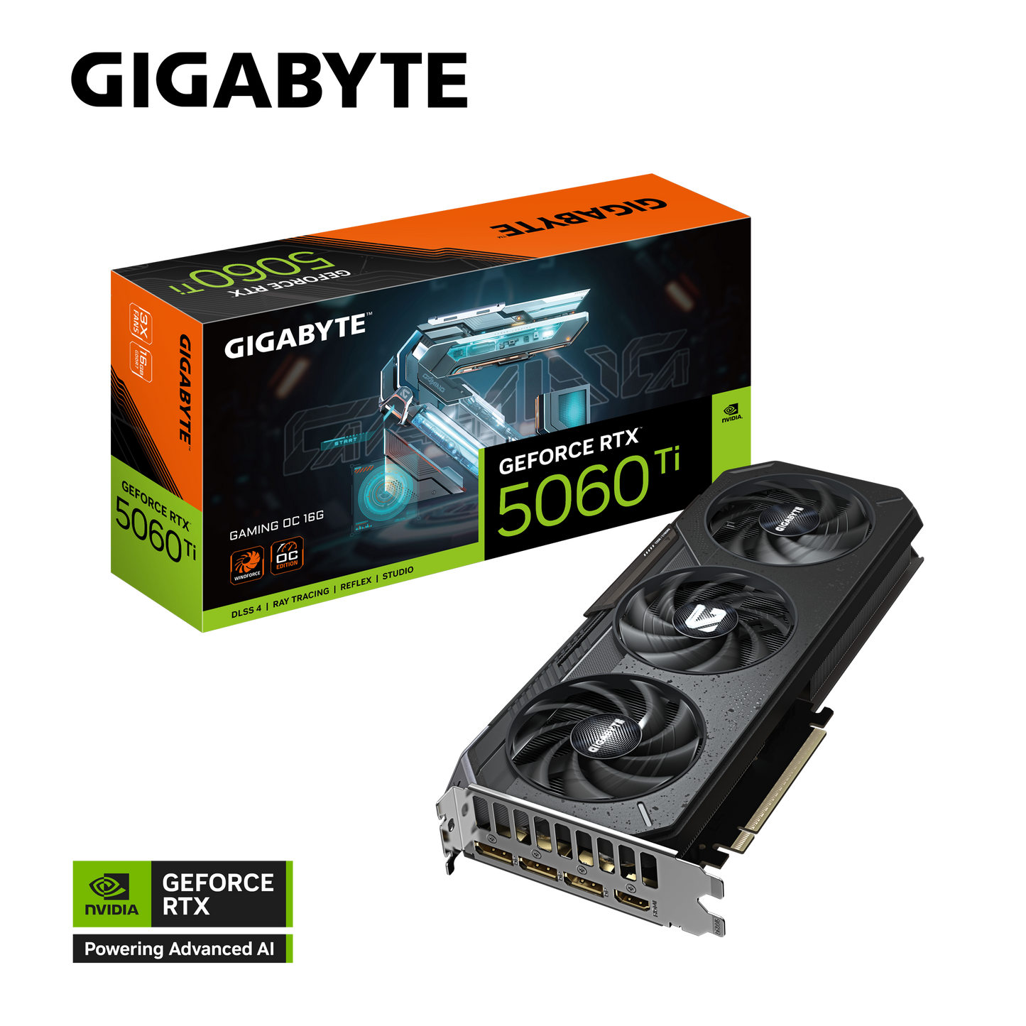 GIGABYTE GEFORCE RTX 5060 TI GAMING OC 16G GRAPHICS CARD