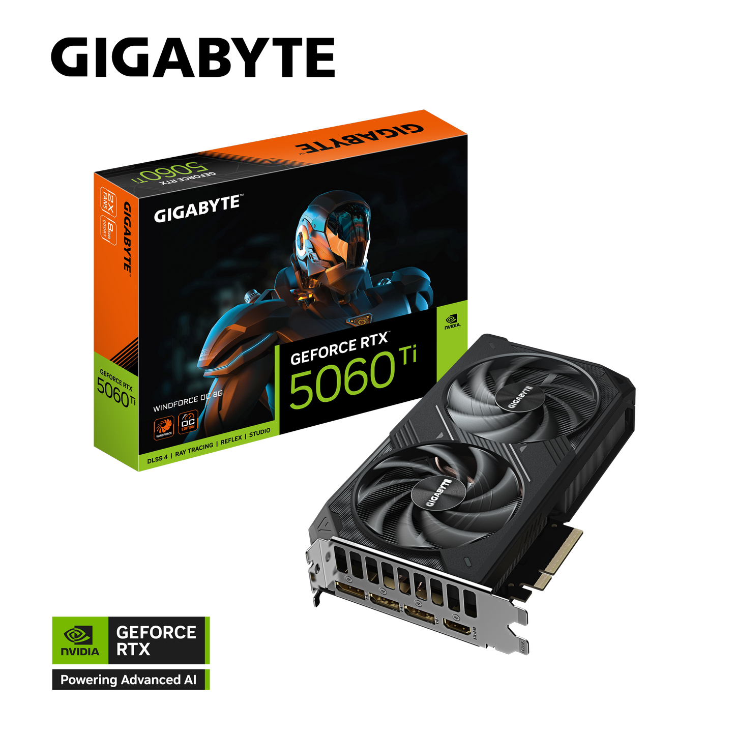 GIGABYTE GEFORCE RTX5060 TI WINDFORCE OC 8GB