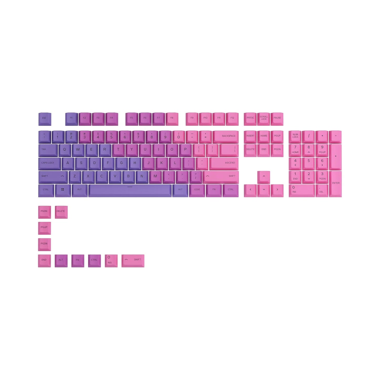 GLORIOUS PBT KEYCAPS - NEBULA