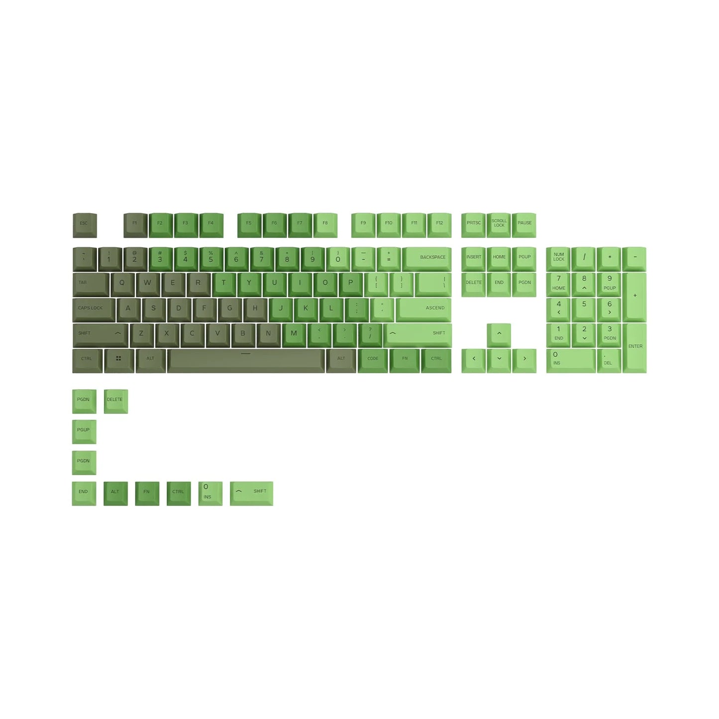 GLORIOUS PBT KEYCAPS - OLIVE
