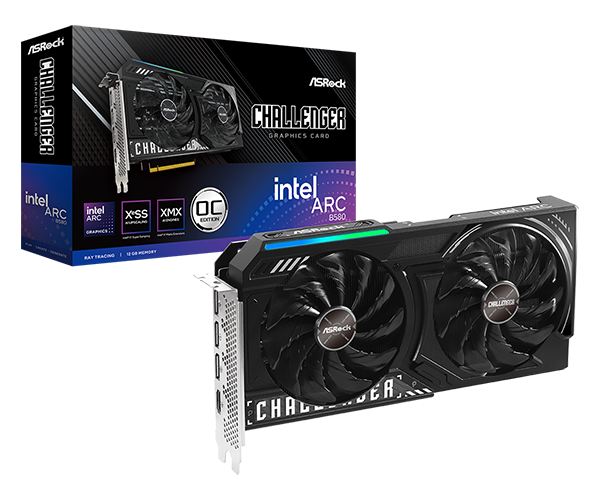 ASROCK INTEL ARC B580 CHALLENGER 12GB OC GDDR6