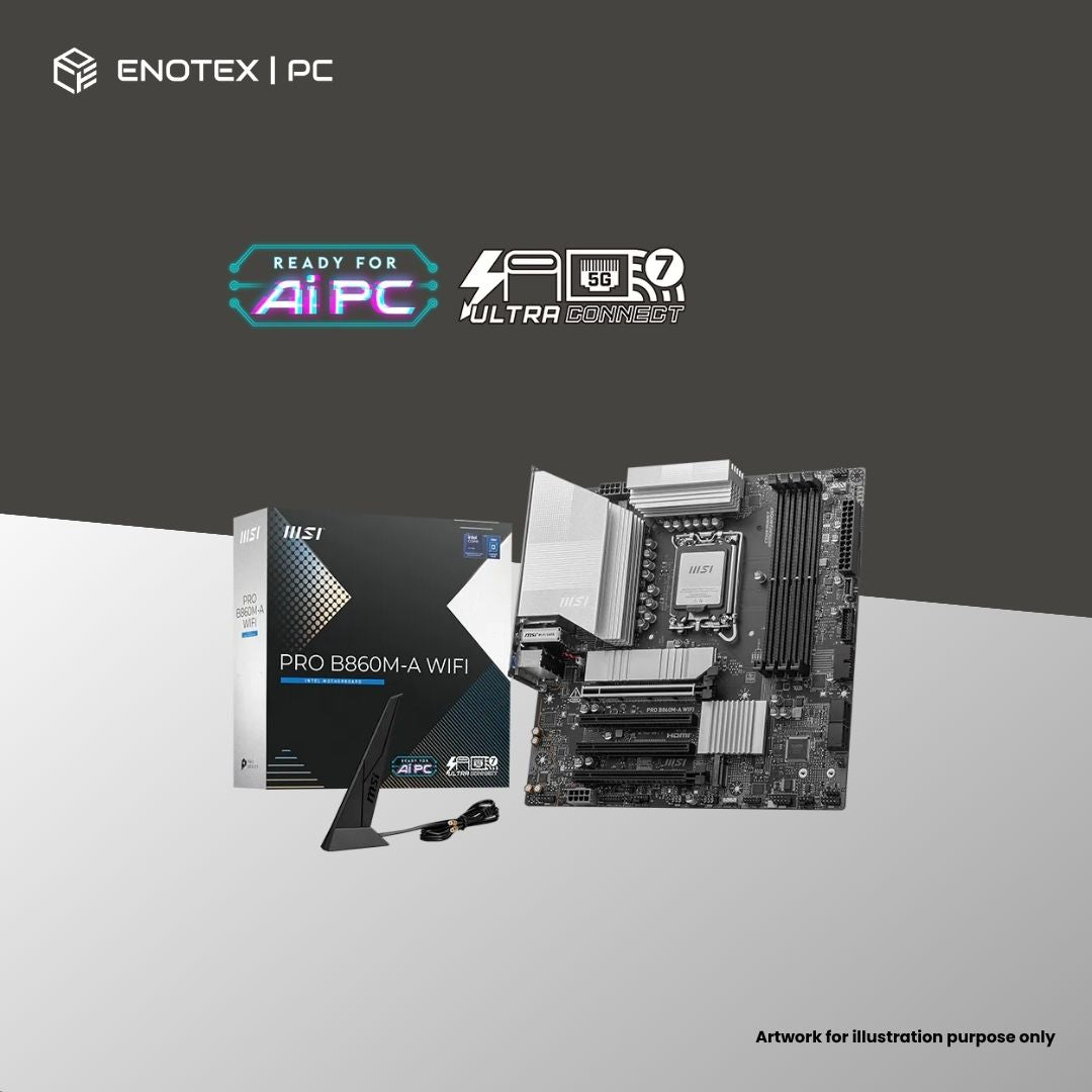 MSI PRO B860M-A WIFI LGA1851 MATX DDR5 (3YR)