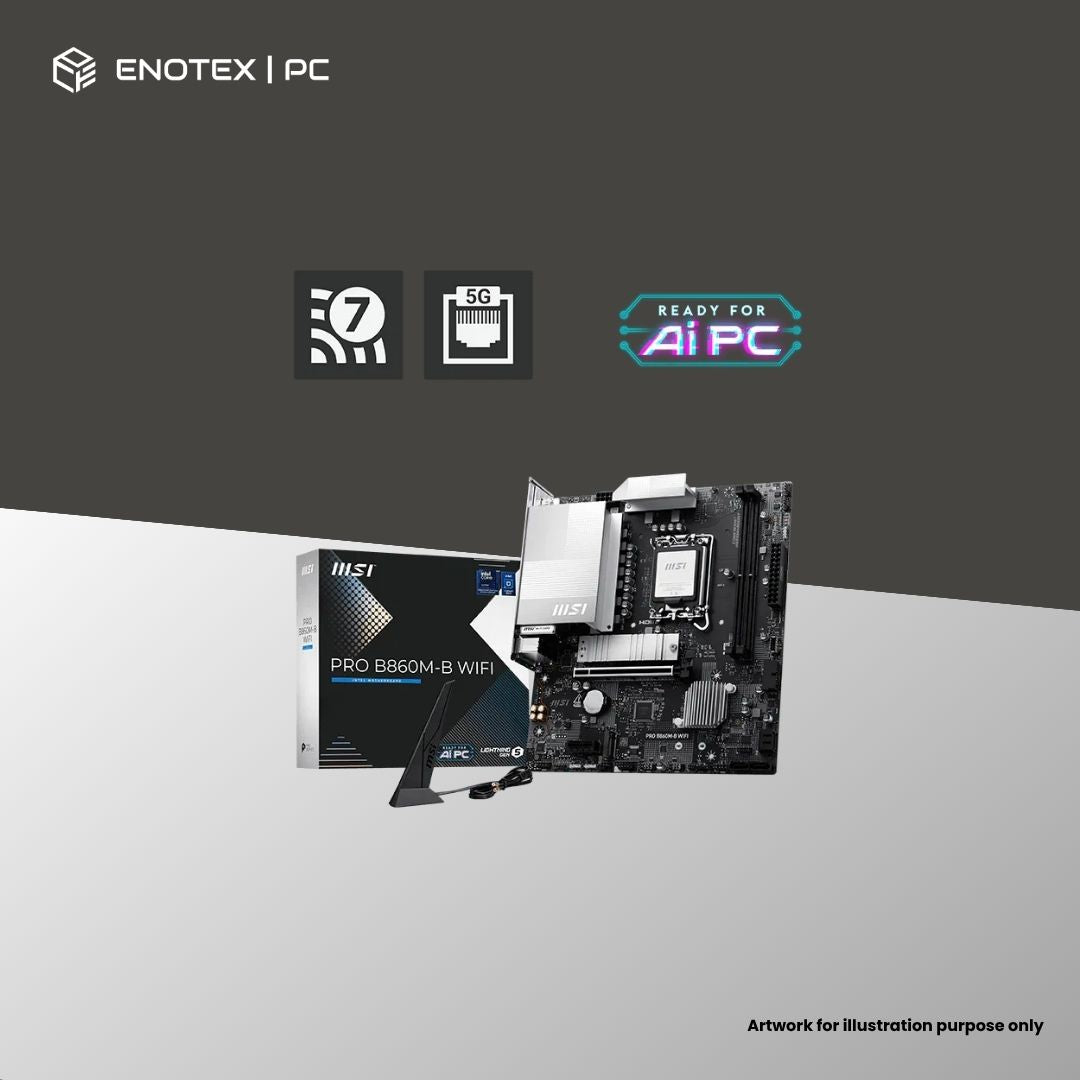 MSI PRO B860M-B WIFI LGA1851 MATX DDR5 (3YR)