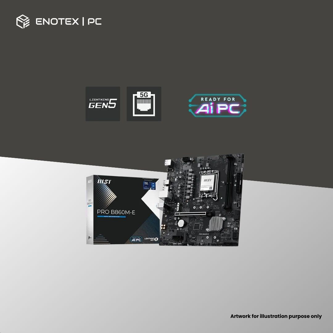 MSI PRO B860M-E LGA1851 MATX DDR5 (3YR)