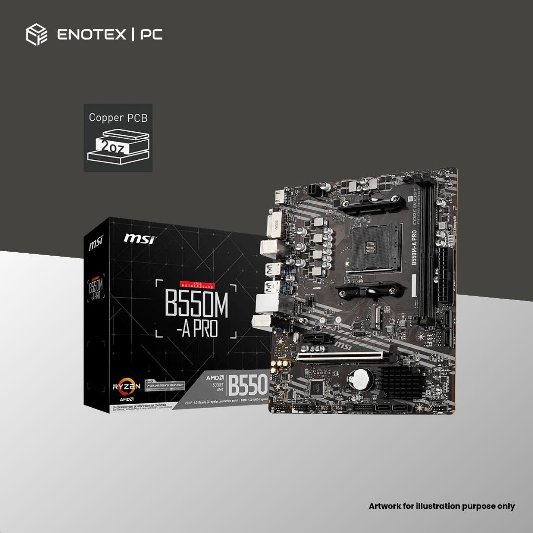 MSI B550M-A PRO AM4 MATX DDR4 (3YR)