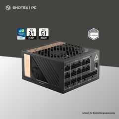 MSI MEG AI1300P PCIE5 80+PLATINUM 1300WATT ATX3.1/PCIE5.1 FULL MODULAR (10YR)