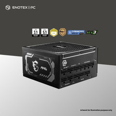 MSI MAG A1250GL PCIE5 80+GOLD 1250WATT ATX3.1/PCIE5.1 FULL MODULAR (7YR)