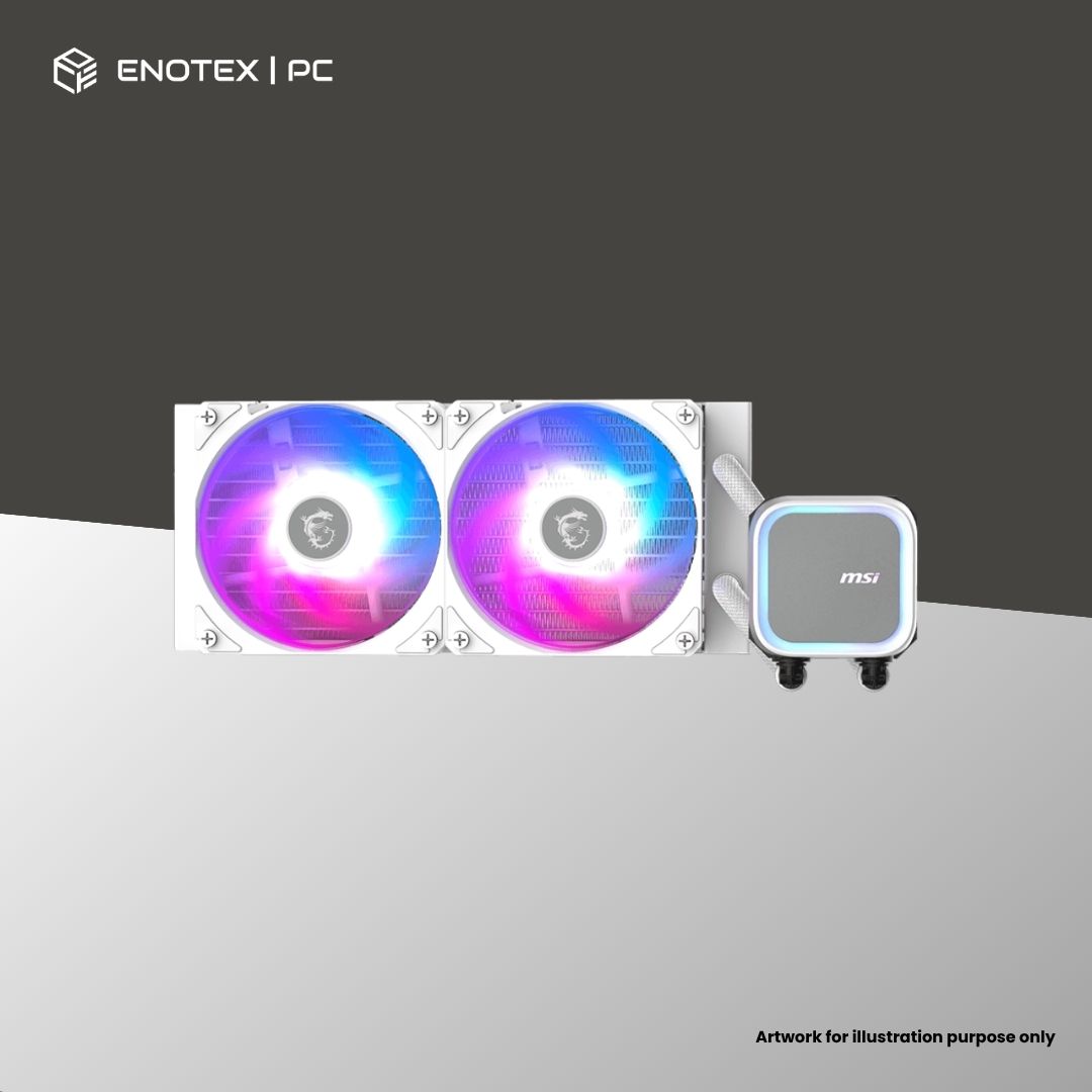 MSI MAG CORELIQUID A13 240 AIO LIQUID COOLER (3YR) - WHITE