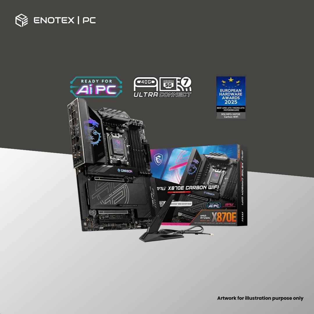 MSI MPG X870E CARBON WIFI AM5 ATX DDR5 (3YR)