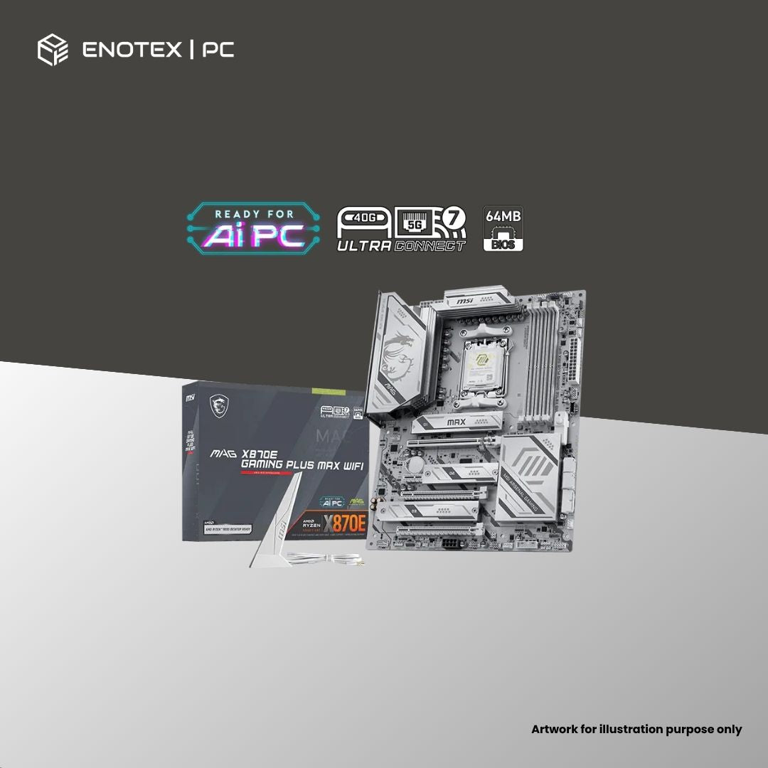 MSI MAG X870E GAMING PLUS MAX WIFI AM5 ATX DDR5 (3YR)