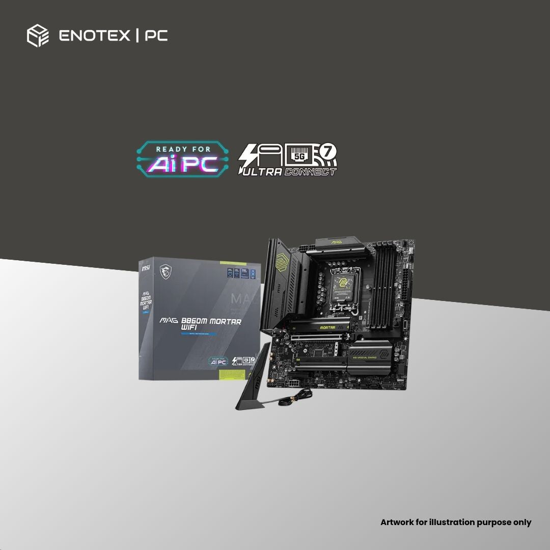 MSI MAG B860M MORTAR WIFI LGA1851 MATX DDR5 (3YR)
