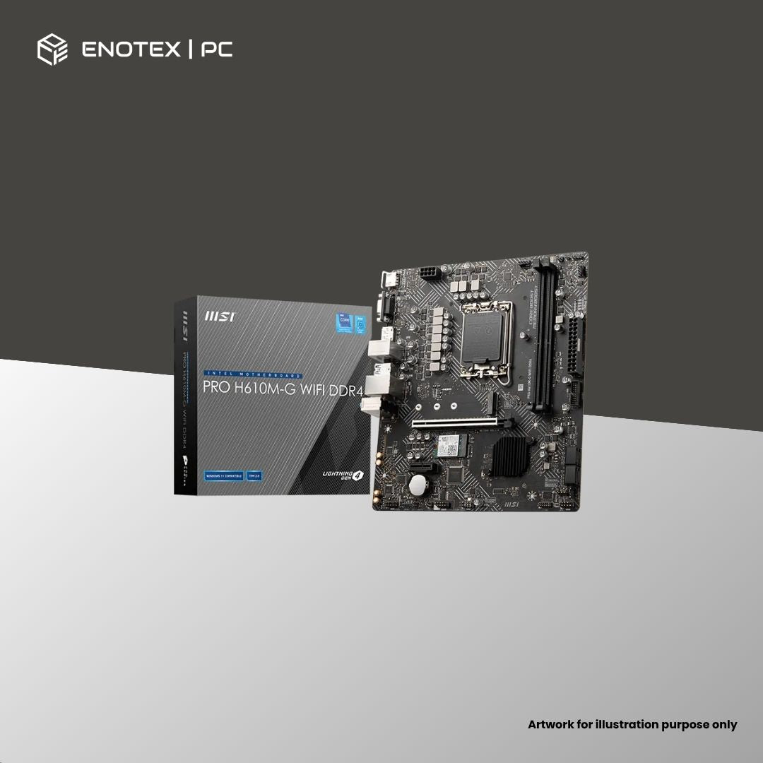 MSI PRO H610M-G WIFI LGA1700 MATX DDR4 (3YR)