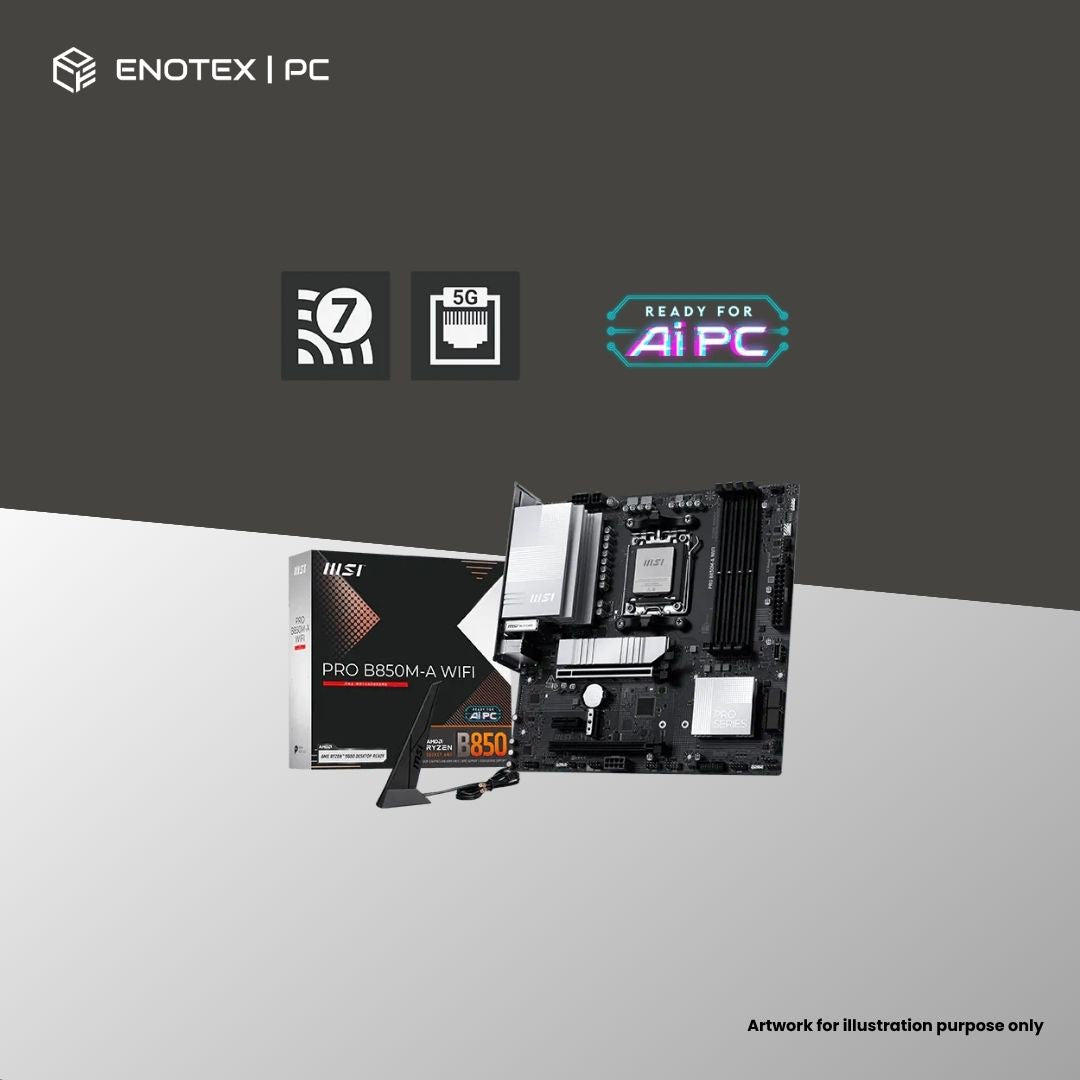 MSI PRO B850M-A WIFI AM5 MATX DDR5 (3YR)