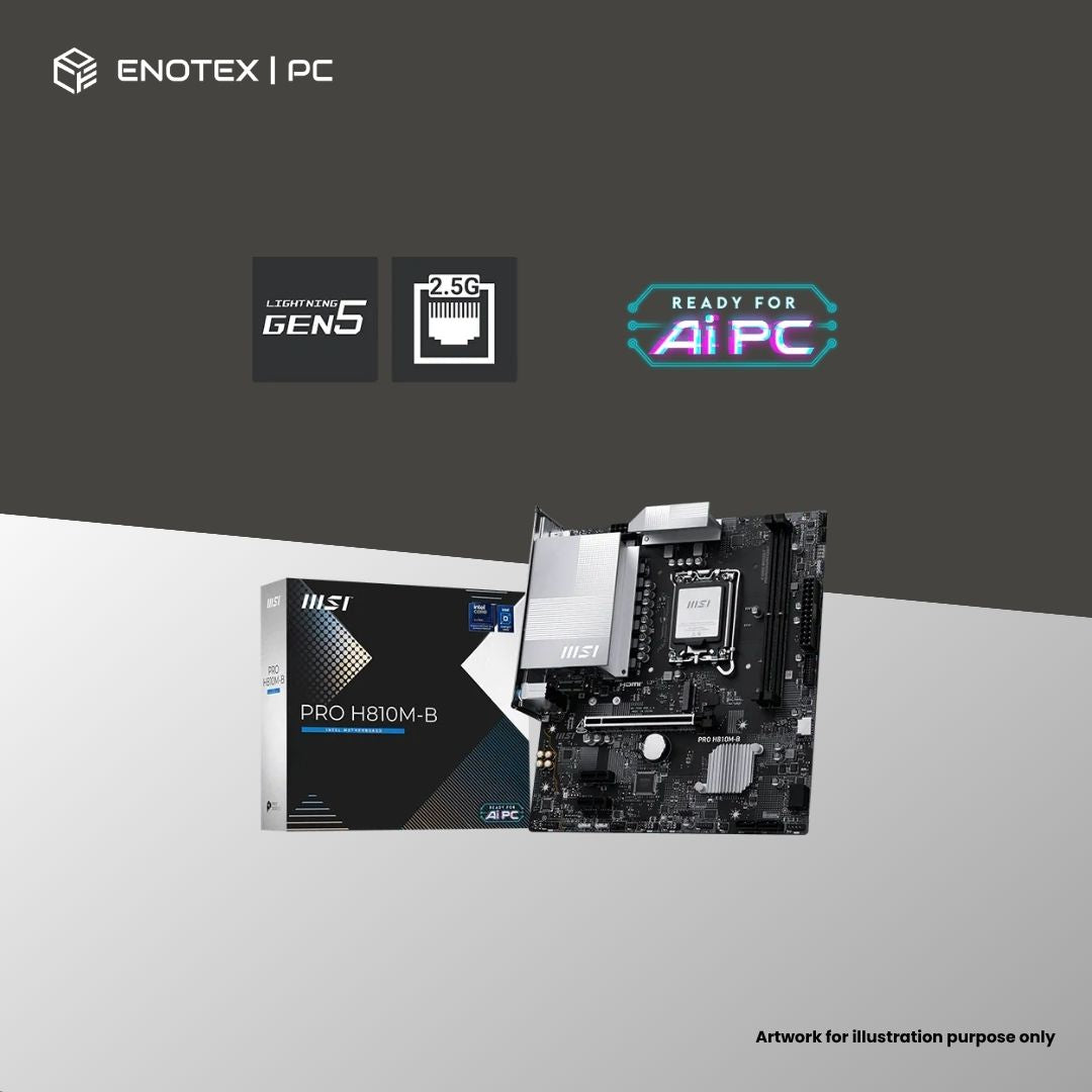 MSI PRO H810M-B LGA1851 MATX DDR5 (3YR)