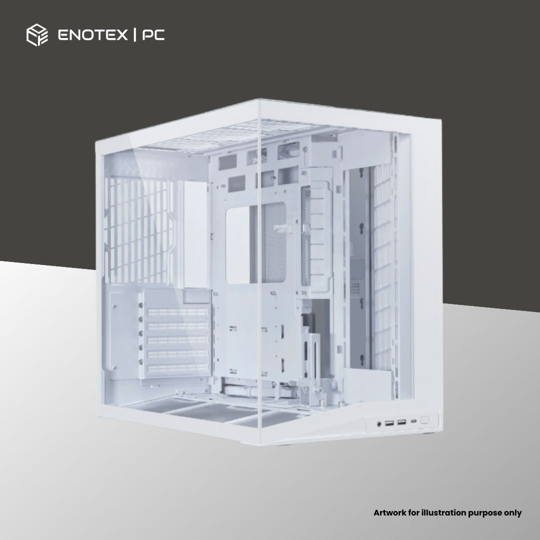 LIAN LI PC-O11 DYNAMIC MINI V2 TG ATX - WHITE (NO FAN)